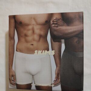 Skims Mens Stretch 5" Inseam Boxer Briefs Pack of 3 Size Large Color Obsidian